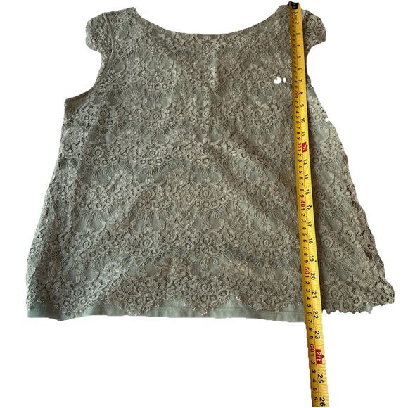 The Limited Scandal Collection Handler Pant Sage Green Sz 12 / Crochet Top L - Picture 13 of 16